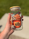“Black Every Month” glass libbey cup