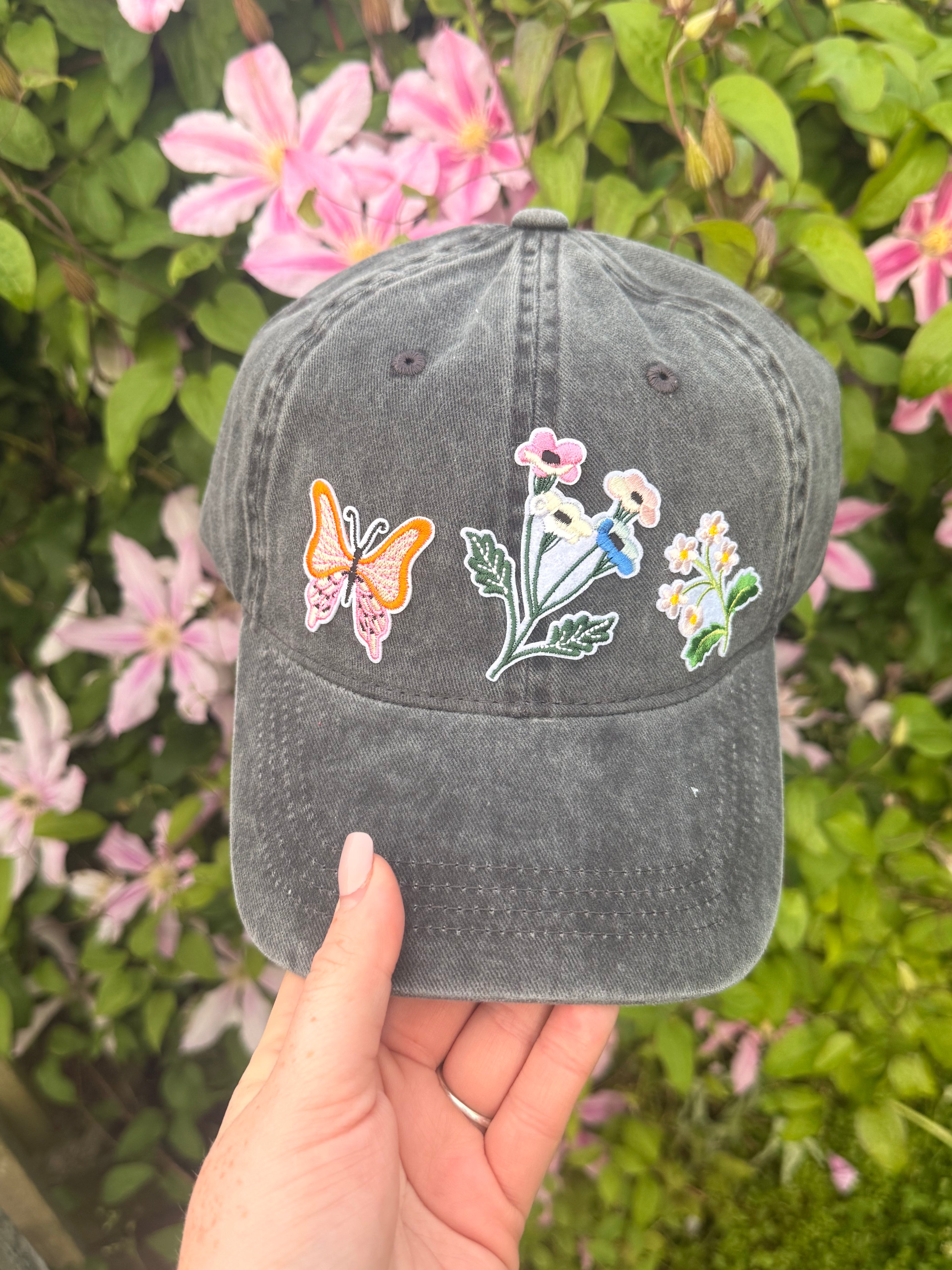 Flower- trucker hat